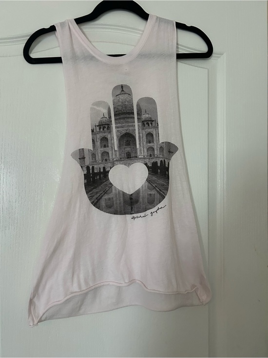 Spiritual Gangster Tops - Spiritual Gangster Light Pink Graphic Muscle Tee
